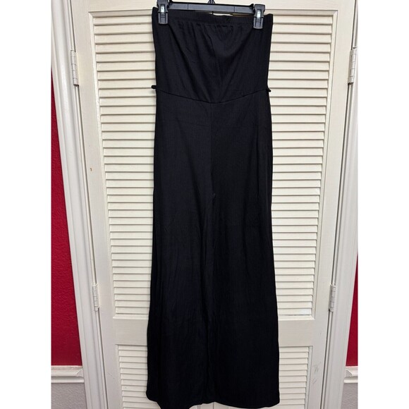 GO COUTURE Strapless Wide Leg Jumpsuit sz M - Picture 6 of 6